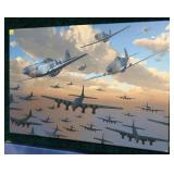 24" x 16" WWII colored print on canvas