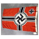 WWII German kriegsmarine flag, 28" x 48"