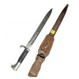 WWII German dress bayonet, long model with frog