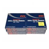 Lot, 1000 CCI small pistol primers No. 550
