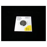 1884 U.S. Seated Liberty dime