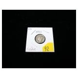 1921 Mercury dime, Good, key date