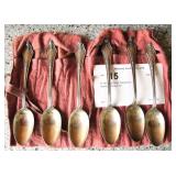 6- Sterling Silver teaspoons,
