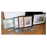 Lot, assorted framed prints and photographs