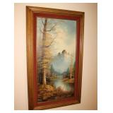 3- Oil on Canvas, signed and framed