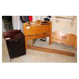 Lot, 20" mahogany sheet music cabinet with