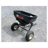 Agri-Fab tow behing broadcast spreader 125