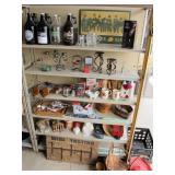 Lot- Growlers, Wine bottle holder, candlesticks,