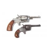 2- Hopkins & Allen spur trigger revolvers: Blue