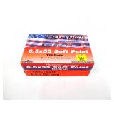 2- Boxes of 6.5 x 55mm 139-grain SP cartridges