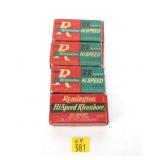 4- Vintage boxes of Remington .22 Short hollow