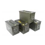 4- Metal ammunition cans