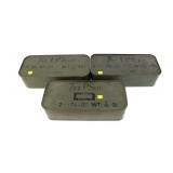 3- Sealed spam cans of 7.62 x 54R mm Mosin-Nagant