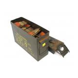 Lot, .30-06 M1 Garand clips and cartridges with