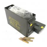 Ammunition can with M1 .30-06 cartridges