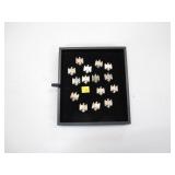 Lot, 15 small German Eagle hat pins