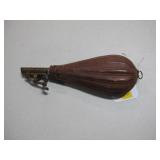 American Flask & Cap Co. hard leather and brass