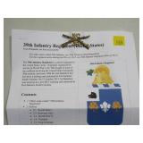 39th Infantry pin with crossed rifles, 39 below,