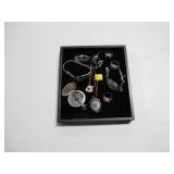 Lot, U.S. Military rings, bracelets, compass,