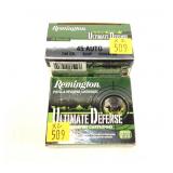 2- Boxes of Remington .45 Auto Ultimate Defense