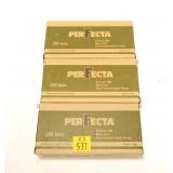 Boxes of Perfecta .380 Auto 95-grain FMJ