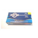 Box of .45 Auto 230-grain FMJ cartridges