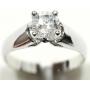 14K White gold 1.02 ct. diamond solitaire ring