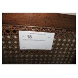Vintage Cane back upholstered side chair