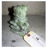 Marble Chinese dragon carving, 5.5" H.