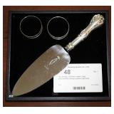 Lot, sterling, 2 Gorham napkin rings,