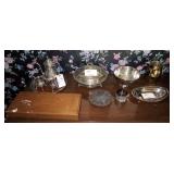 Lot, silver plate, 4 piece tea set,