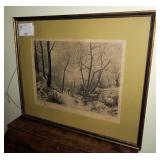 16" X 20" signed engraving