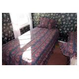 Brass twin bed with Sealy Posturepedic