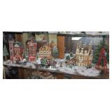 Lot, shelf of 4 Department 56 houses and