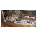 Lot, shelf Department 56 train station and