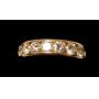 14K Yellow gold band with seven channel set