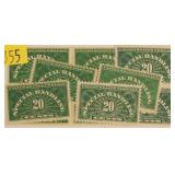 U.S. #QE3 Mint Never Hinged, 10 each