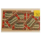 U.S. #WX13 Mint Never Hinged, 10 each