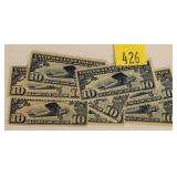 U.S. # C10 Mint Hinged, 8 each