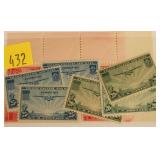 U.S. # C20-22 Mint Never Hinged, 3 each