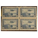 Canada #C6-8 Block of 4, C6 & 8 Mint Hinged; C7