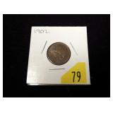 1902 Indian Head, uncirculated