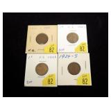 Lot, 4 Lincoln cents: 1915-D, 3-1924-S
