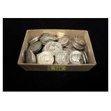 100- Washington silver quarter dollars