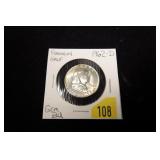 1962-D Franklin half dollar, gem BU