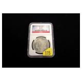 1881 Morgan dollar, NGC slab certified MS-62
