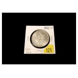 1882-O Morgan dollar, gem BU