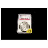 1885-S Morgan dollar, NGC slab certified MS-62