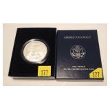 2008-W American Silver Eagle uncirculated coin
