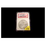 2006 American Silver Eagle, NGC slab certified